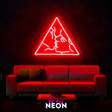 "Kuss" Leuchtmotiv aus LED Neon