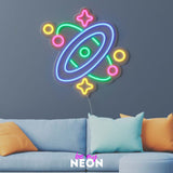 "Galaxy Kinderzimmer" Leuchtmotiv aus LED Neon