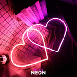 "Herz" Liebes - Leuchtmotiv aus LED Neon