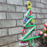 "Weihnachtsbaum - Deko" Leuchtmotiv aus LED Neon