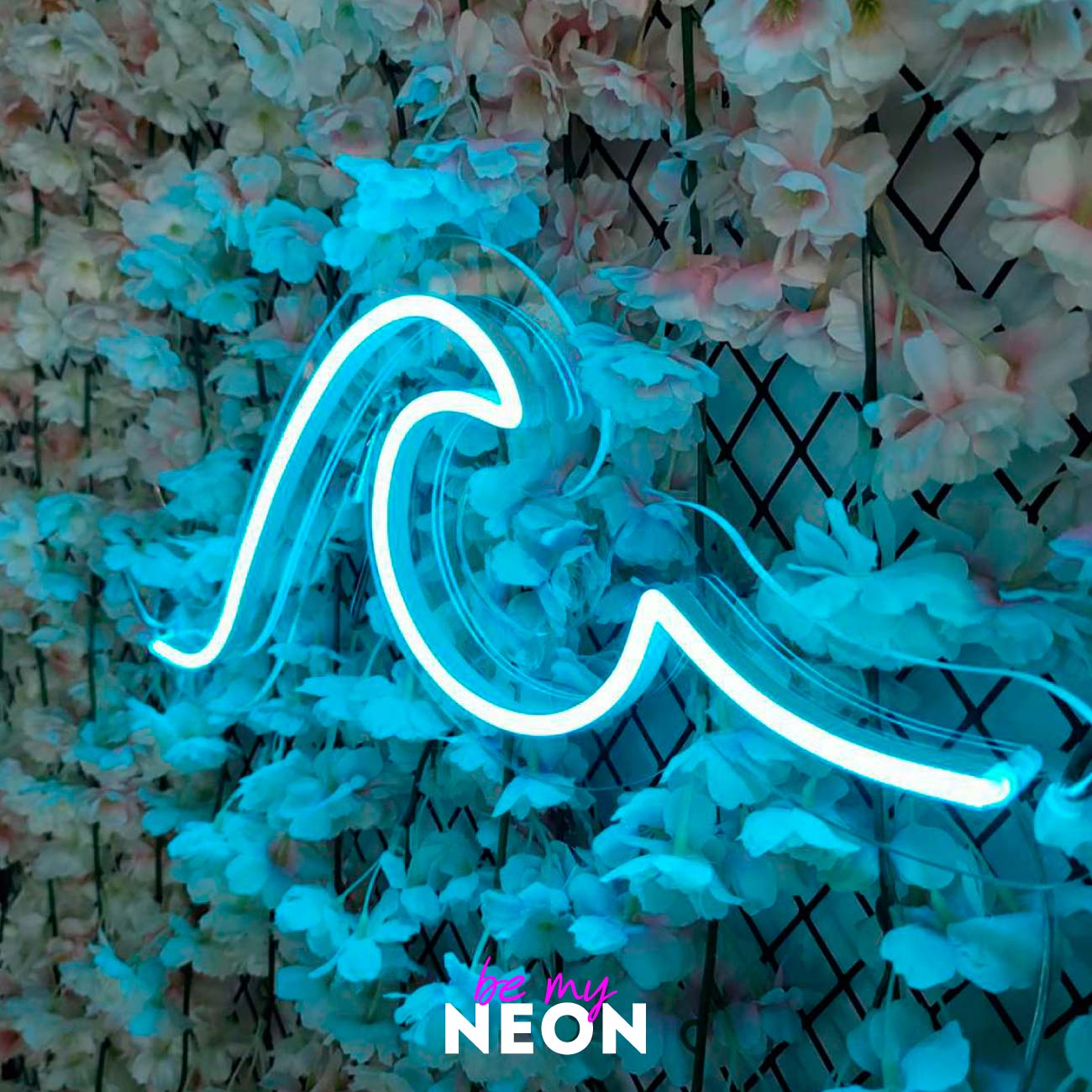 "Welle" Leuchtmotiv aus LED Neon
