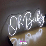 "Oh Baby" Liebes - Leuchtmotiv aus LED Neon