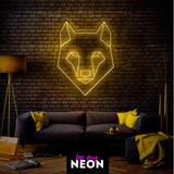 "Wolf" Leuchtmotiv aus LED Neon