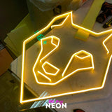 "Wolf" Leuchtmotiv aus LED Neon