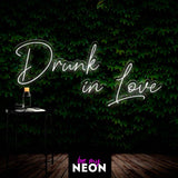 "Drunk In Love" Liebes - Leuchtmotiv aus LED Neon