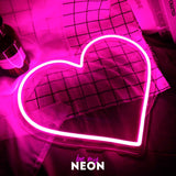 "Herz" Liebes - Leuchtmotiv aus LED Neon
