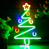 "Weihnachtsbaum - Deko" Leuchtmotiv aus LED Neon