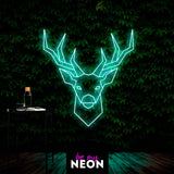 "Hirsch / Rehgeweih" Leuchtmotiv aus LED Neon