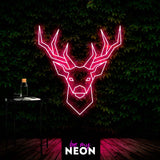 "Hirsch / Rehgeweih" Leuchtmotiv aus LED Neon