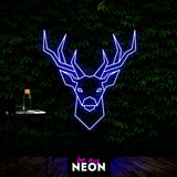 "Hirsch / Rehgeweih" Leuchtmotiv aus LED Neon