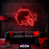 "Biene" Leuchtmotiv aus LED Neon