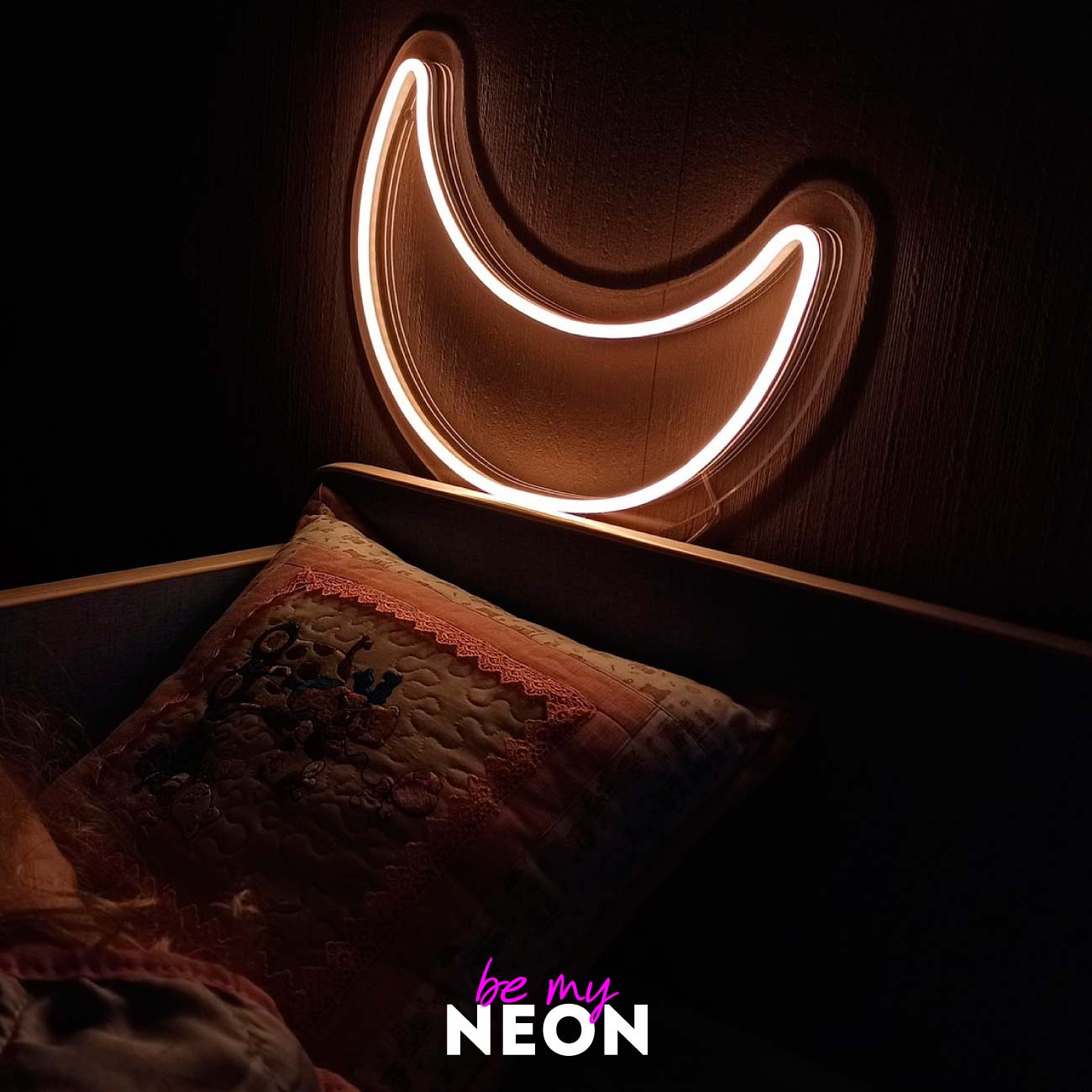 "Mond" Leuchtmotiv aus LED Neon