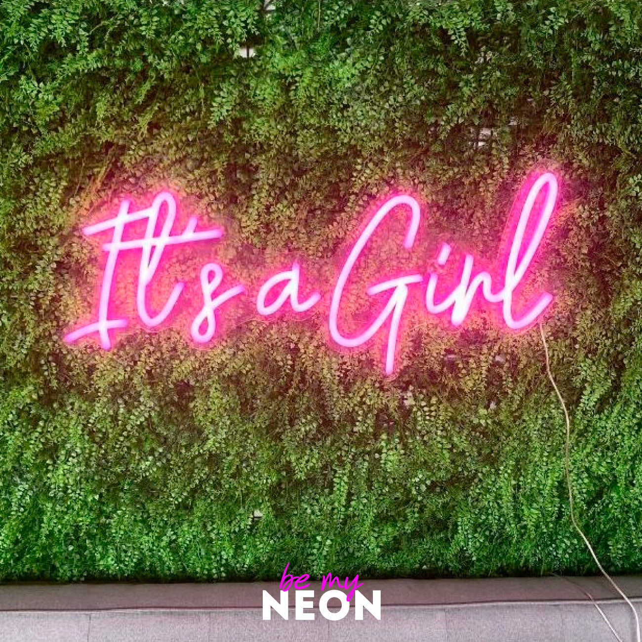 "it is a girl" Leuchtmotiv aus LED Neon