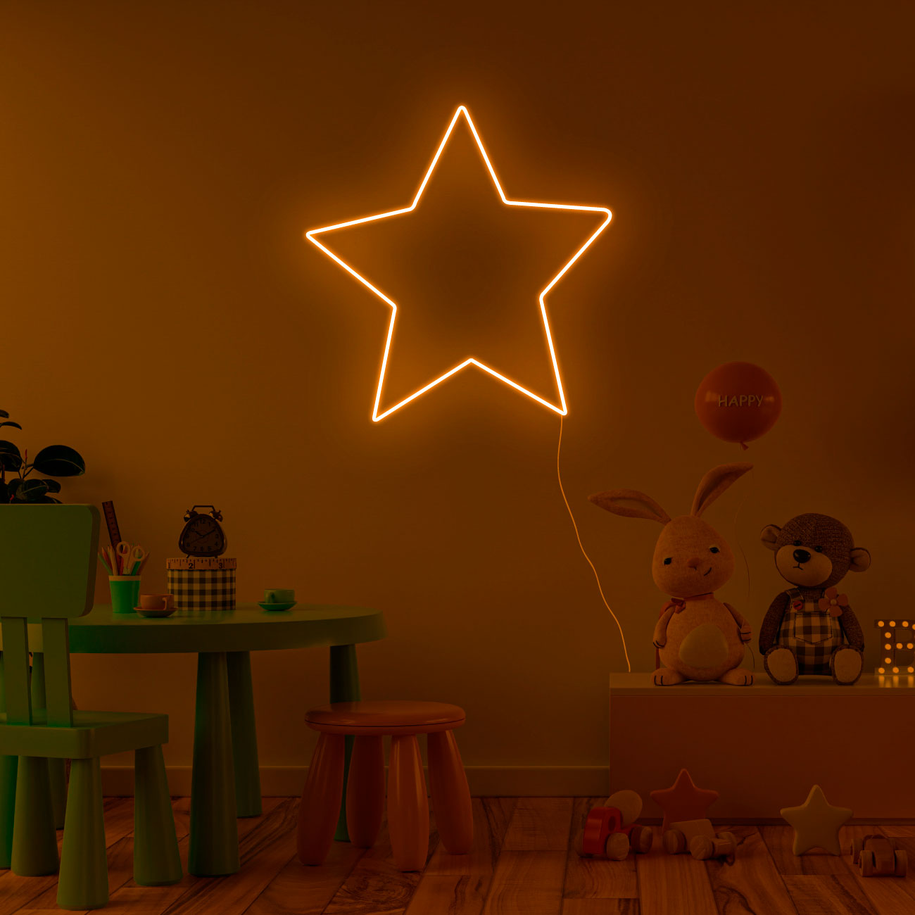 "Stern" Leuchtmotiv aus LED Neon