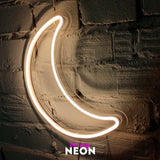"Mond" Leuchtmotiv aus LED Neon