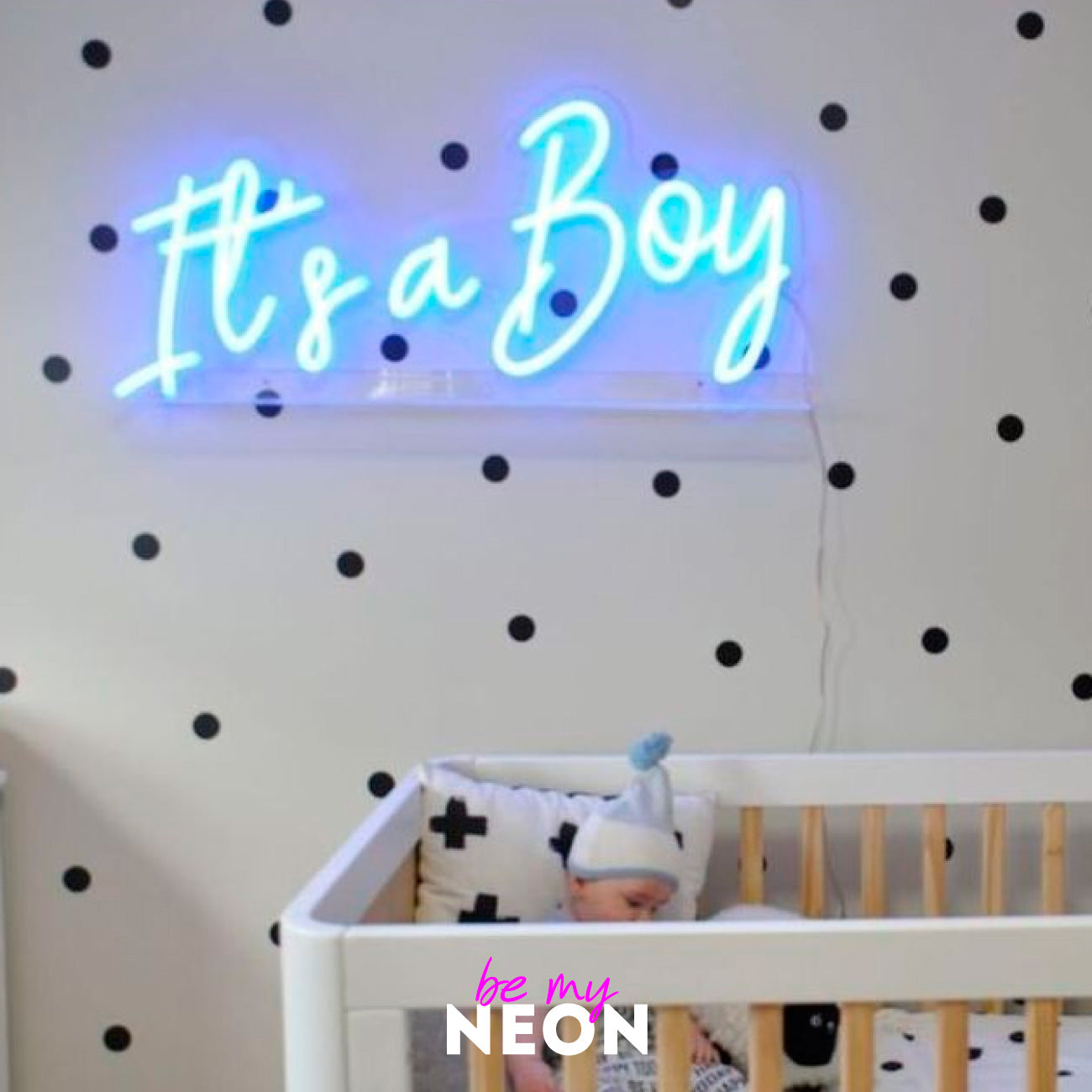 "it´s a boy" Geburts - Leuchtmotiv aus LED Neon