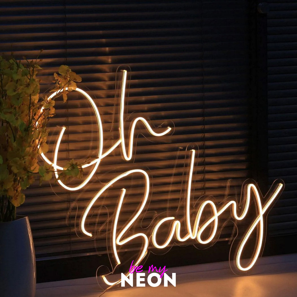 "Oh Baby" Liebes - Leuchtmotiv aus LED Neon