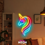 "Einhorn Pferd" Leuchtmotiv aus LED Neon