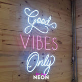 "good vibes only" LED Neonschild