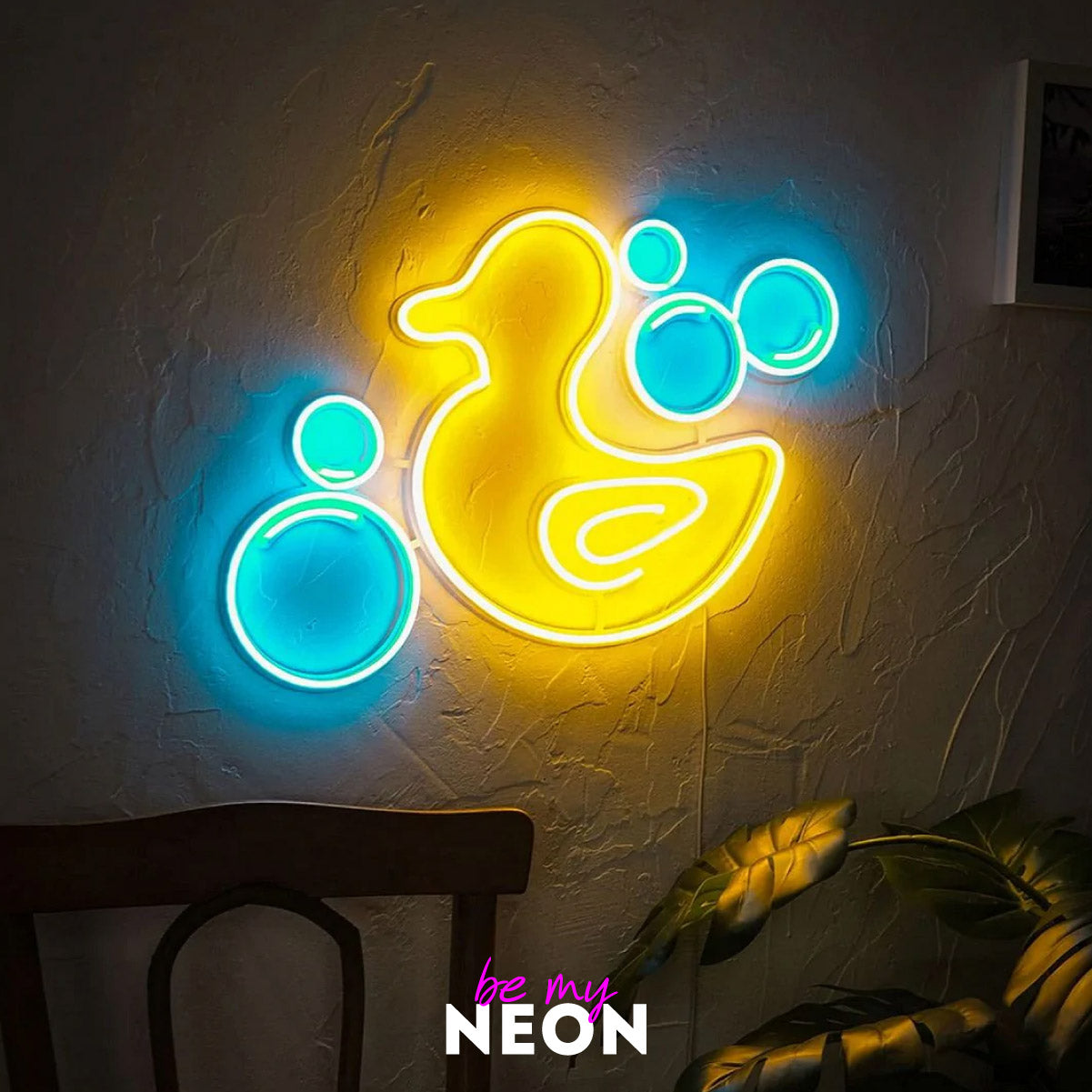 "Ente II" Leuchtmotiv aus LED Neon