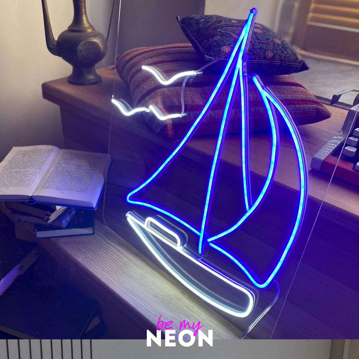"Seegelschiff" LED Neonschild