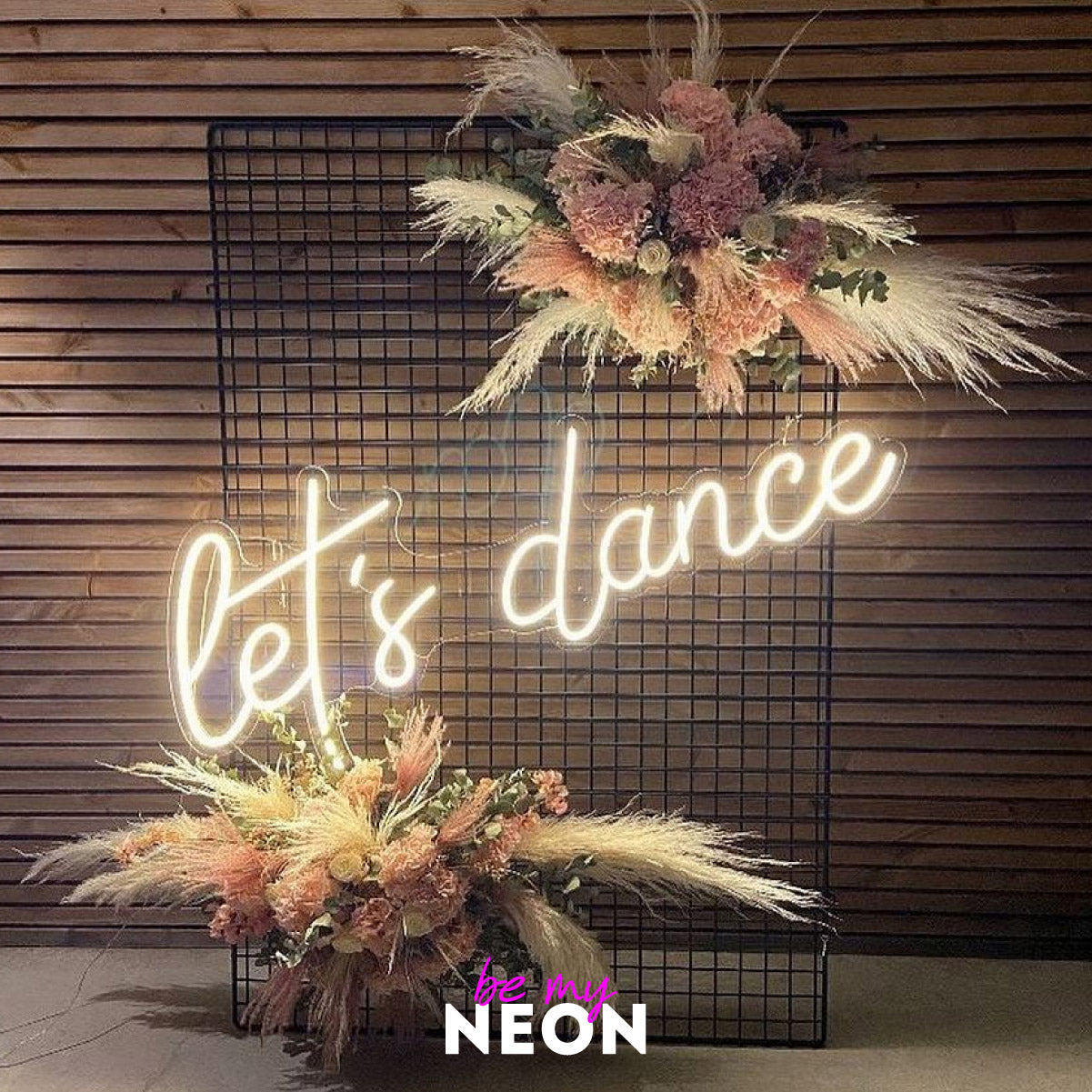 "Lets Dance" Leuchtmotiv aus LED Neon