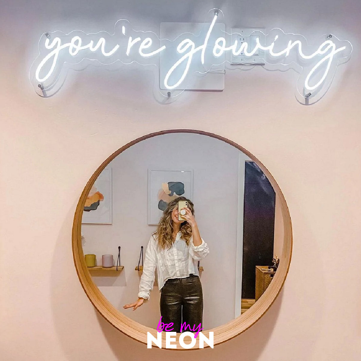 "you are glowing" Leuchtmotiv aus LED Neon