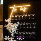 "to us" Bar - LED Neonschild