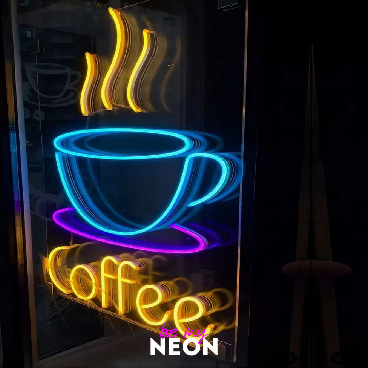 "Coffee + Symbol" LED Neonschild
