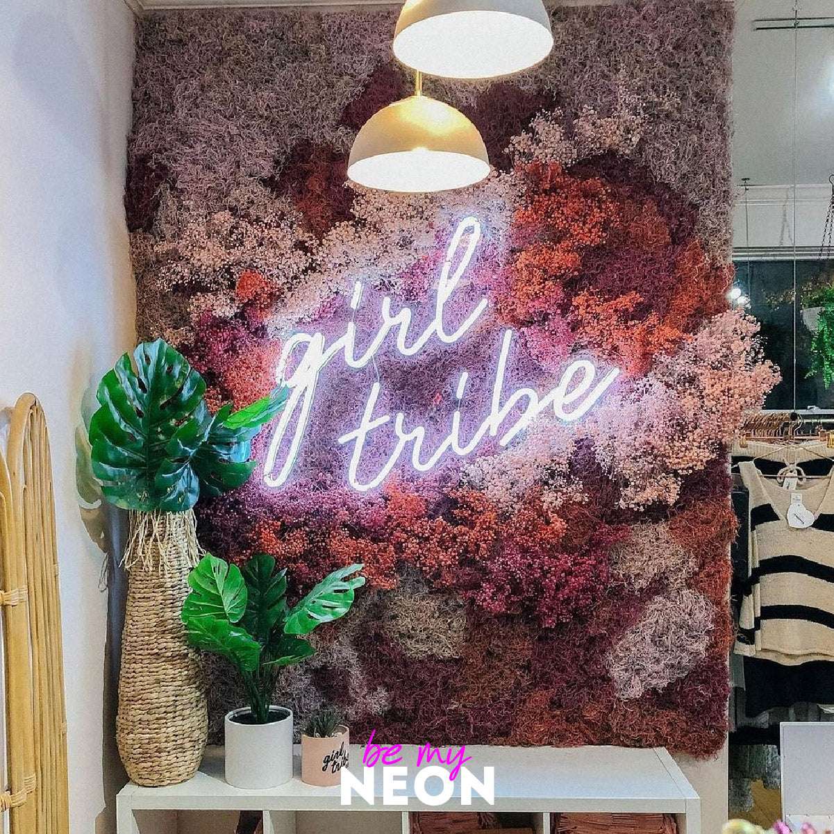 "girl tribe" Leuchtmotiv aus LED Neon