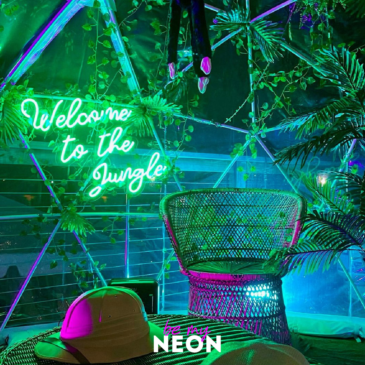 "Welcome to the Jungle II" LED Neonschild