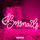 "Bossnails " LED Neonschild