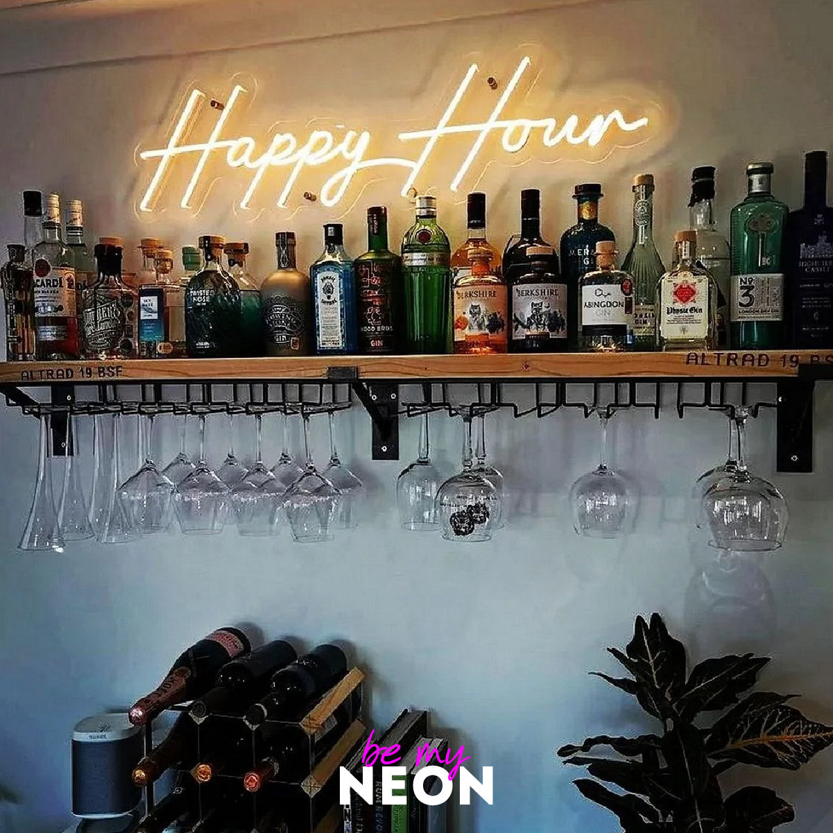 "Happy Hour" LED Neonschild