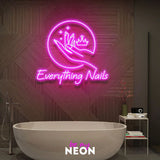 "everything Nails " LED Neonschild