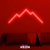 "Berg"  Leuchtmotiv aus LED Neon