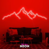 "Berge" Leuchtmotiv aus LED Neon