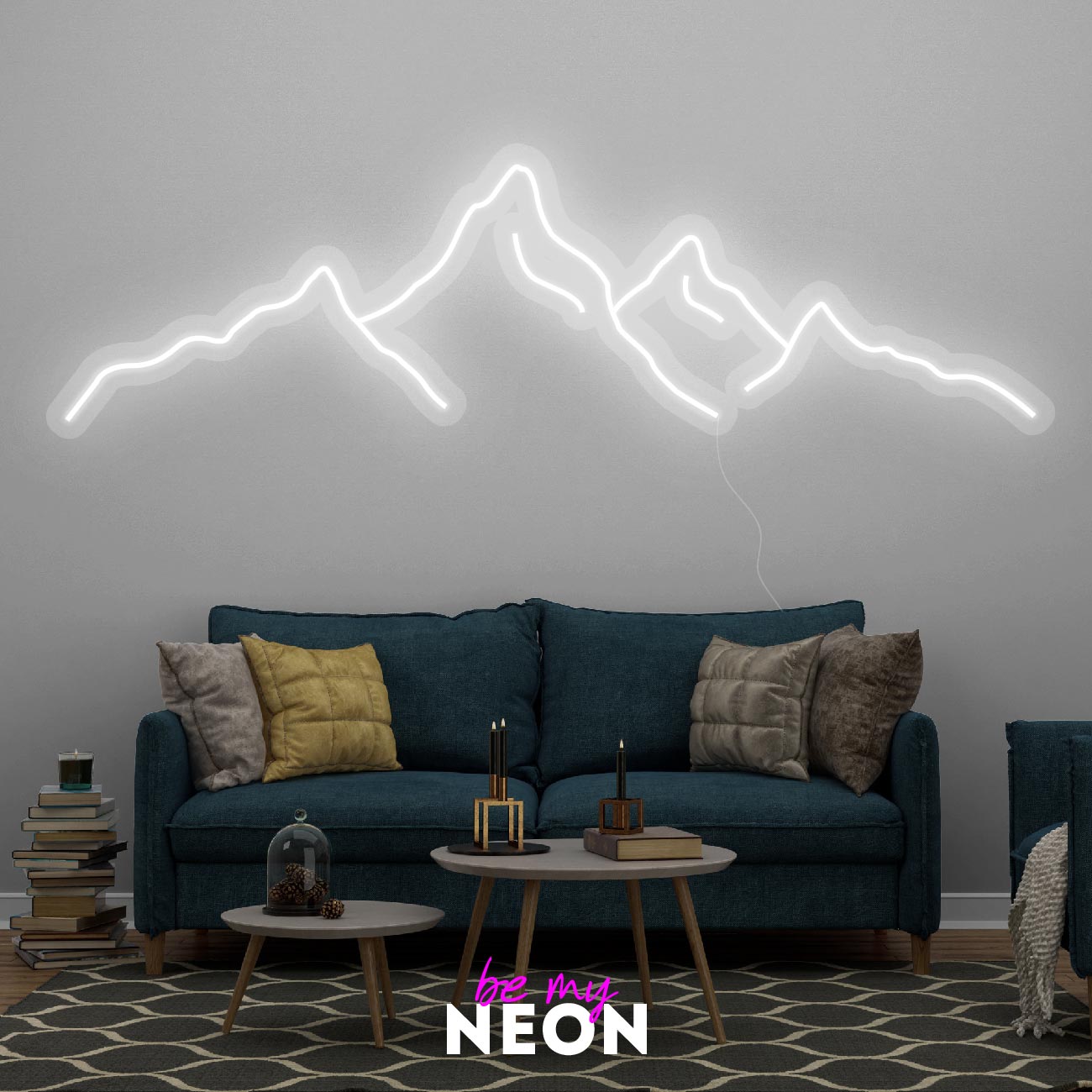 "Berge" Leuchtmotiv aus LED Neon