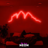 "Drei Zinnen" Leuchtmotiv aus LED Neon