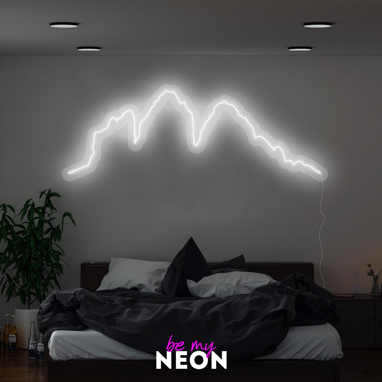 "Drei Zinnen" Leuchtmotiv aus LED Neon