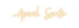 Custom Neon: Aperol Spritz