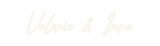 Custom Neon: Valerie & Imre