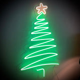 "Weihnachtsbaum - Deko" Leuchtmotiv aus LED Neon