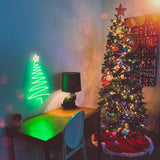 "Weihnachtsbaum - Deko" Leuchtmotiv aus LED Neon