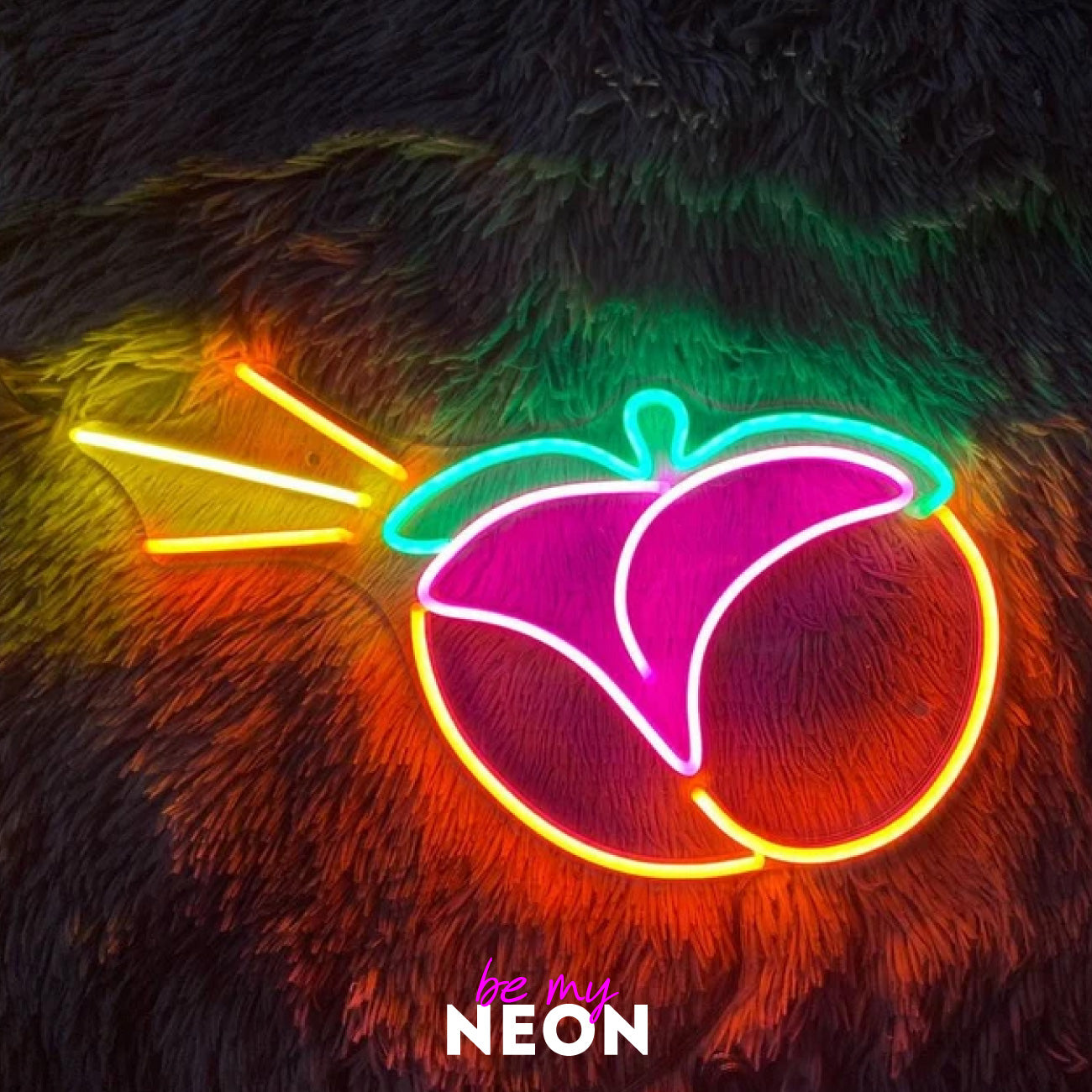 "Apple - ass" Leuchtmotiv aus LED Neon