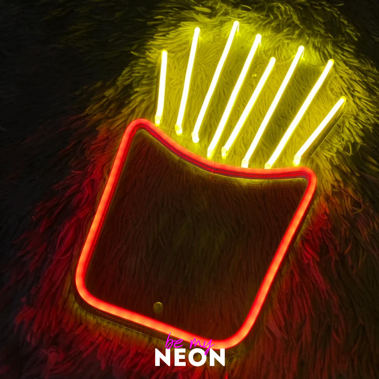 "Pommes" LED Neonschild