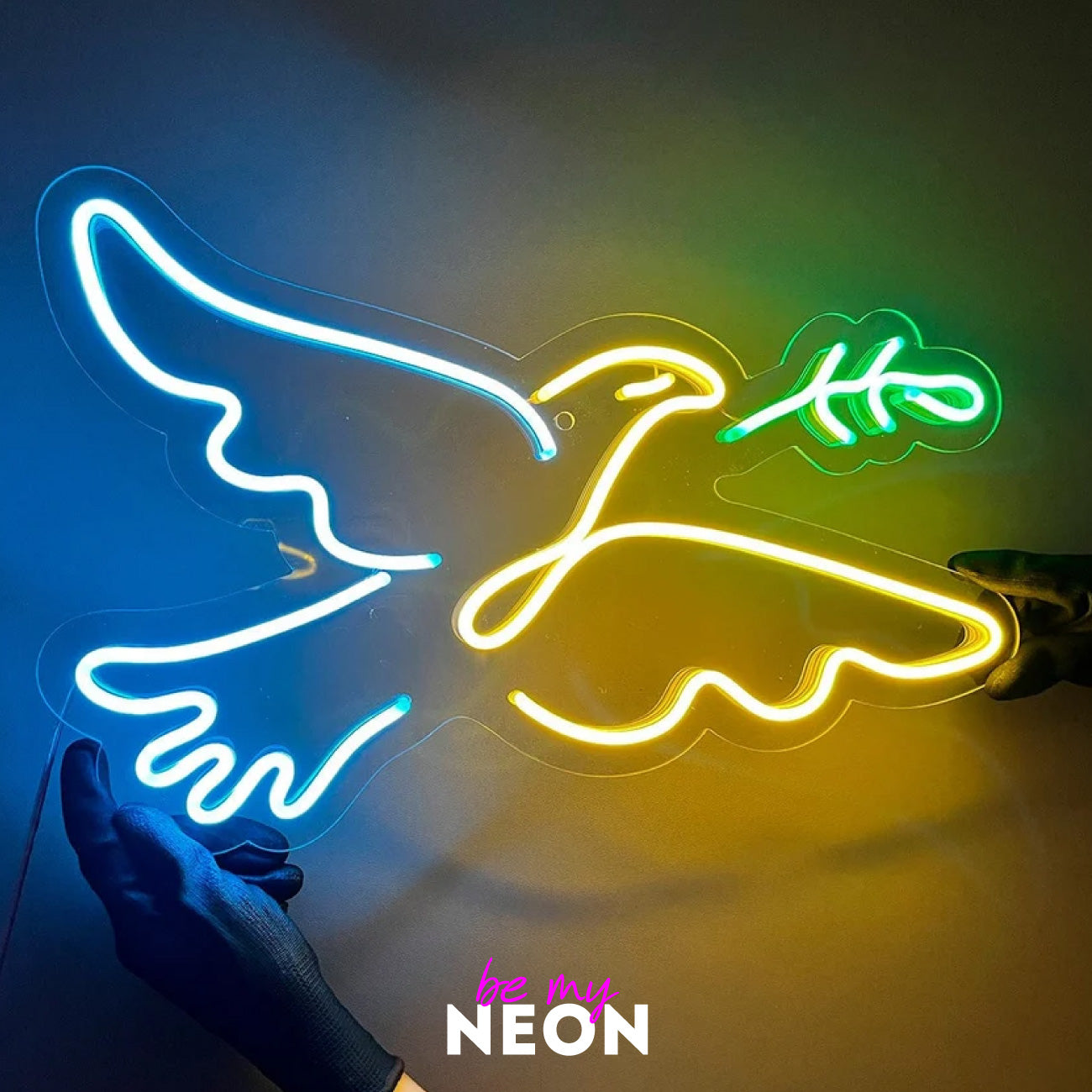 " Taube "  Leuchtmotiv aus LED Neon