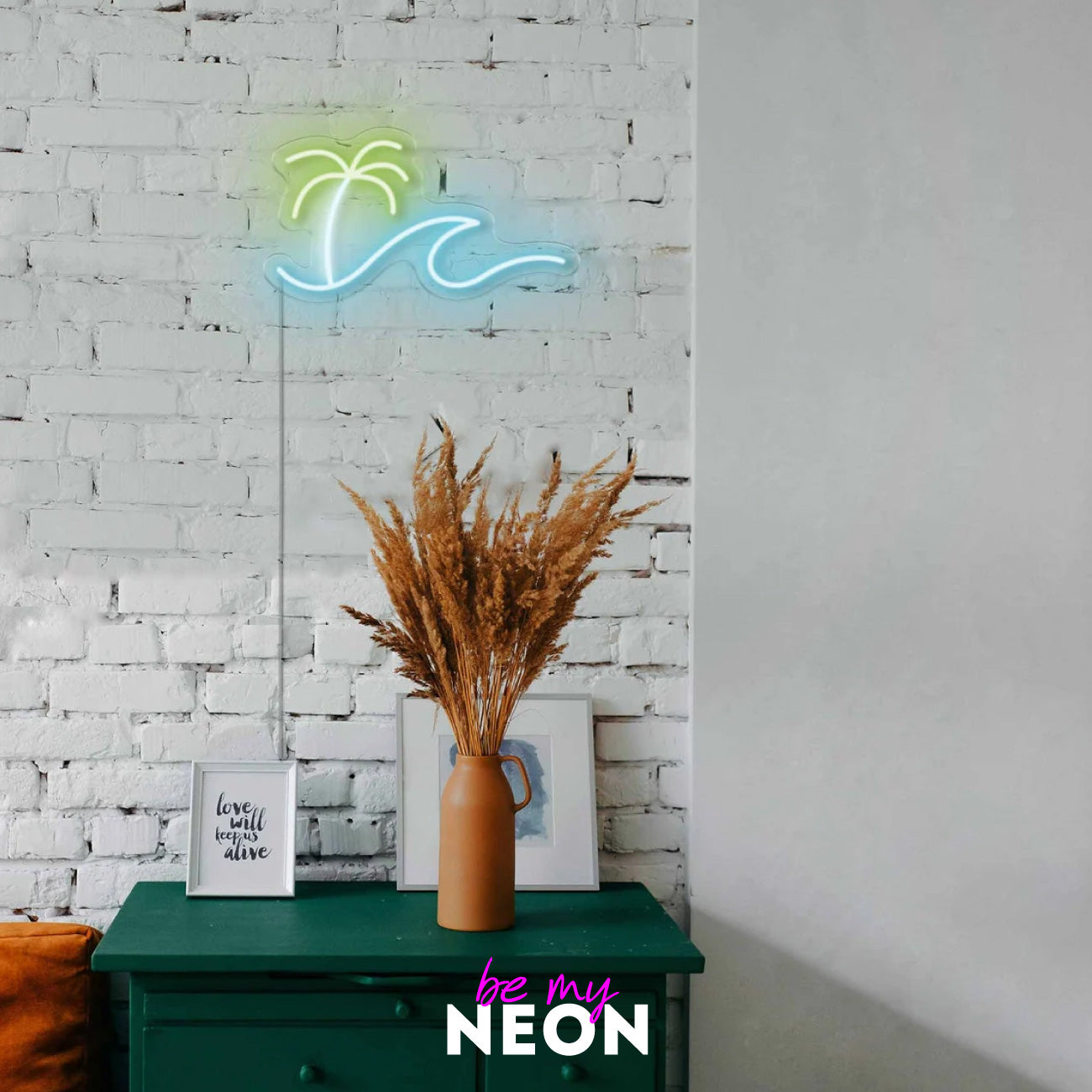 "Strand - Beach - Urlaub" LED Neonschild