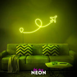 "Reiseziel Abenteuer" Leuchtmotiv aus LED Neon