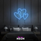 "Herzen" Leuchtmotiv aus LED Neon