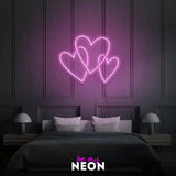 "Herzen" Leuchtmotiv aus LED Neon